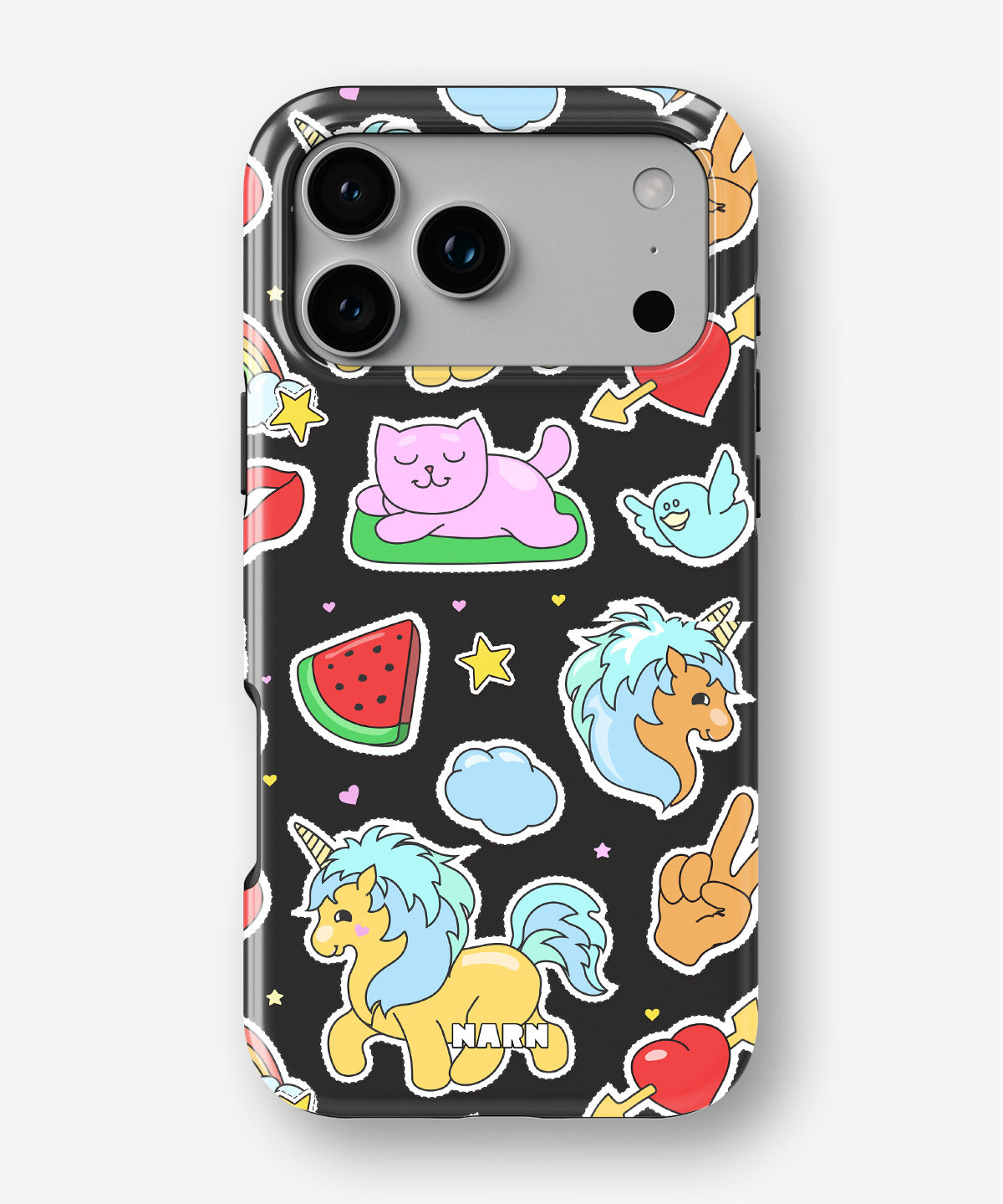 iPhone 17 Pro Max Tough Case – Cute Stickers - View 1
