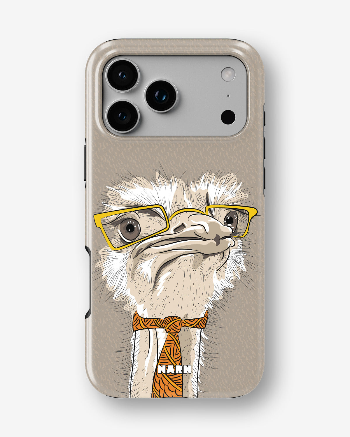 iPhone 17 Pro Max Tough Case – Hipster Ostrich - View 1