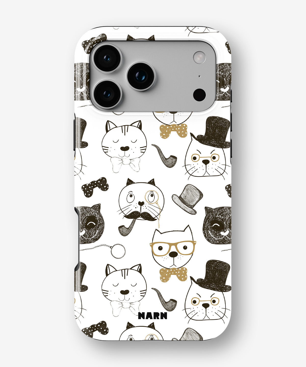 iPhone 17 Pro Max Tough Case – Cartoon Cats - View 1