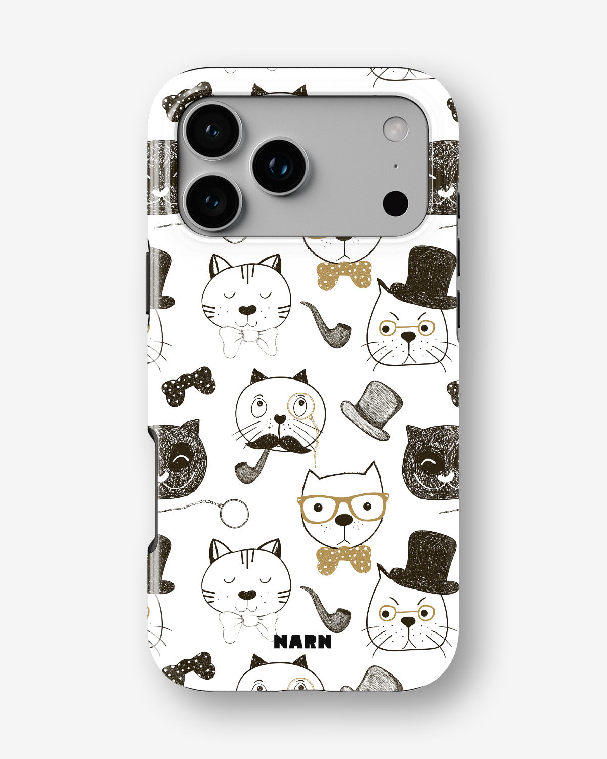 iPhone 17 Pro Max Tough Case – Cartoon Cats - View 1