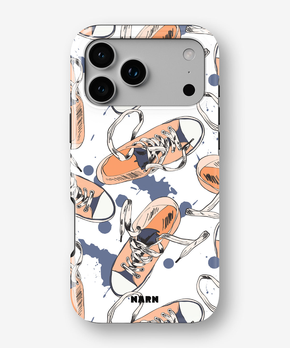 iPhone 17 Pro Max Tough Case – Apricot Sneakers - View 1