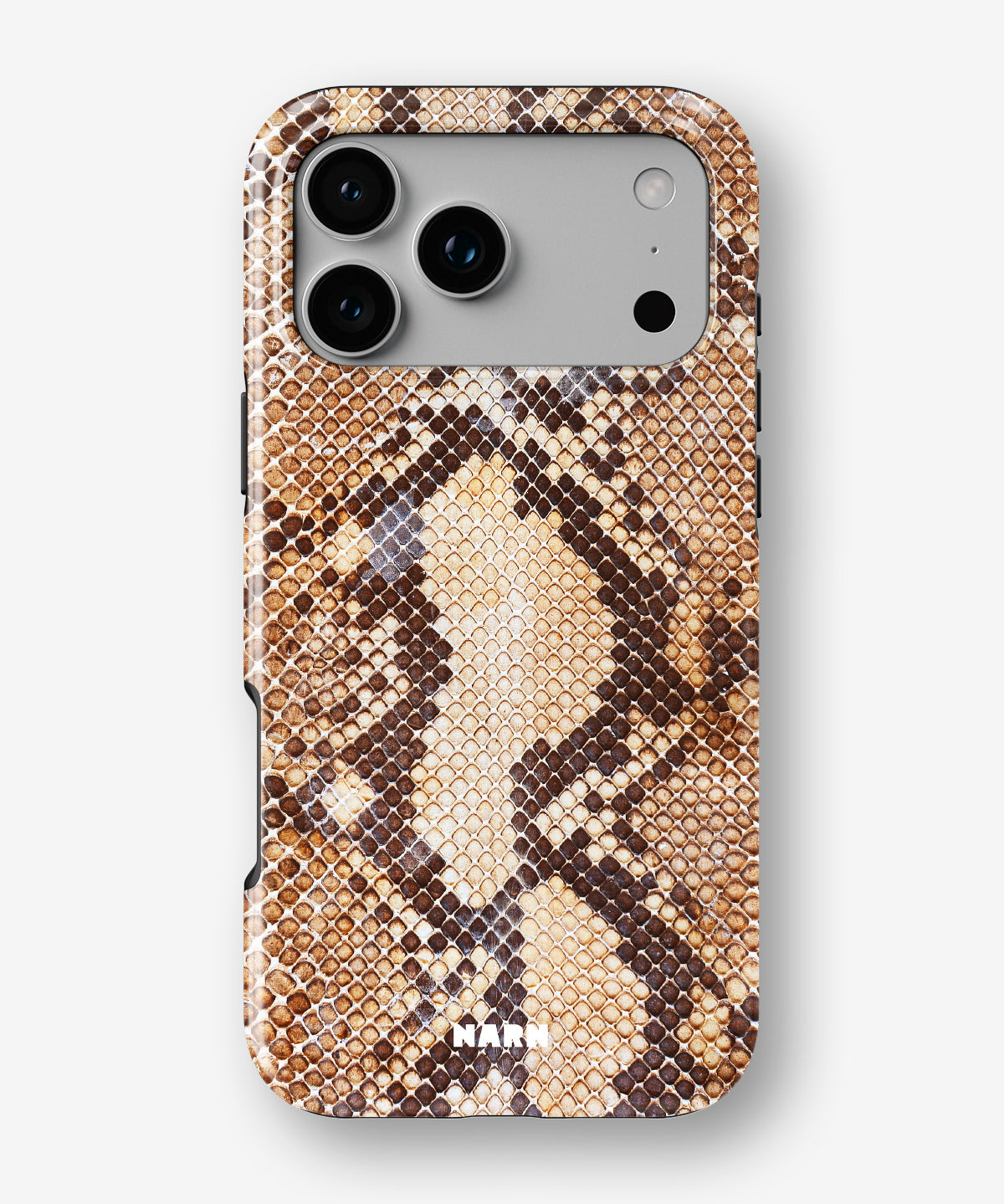 iPhone 17 Pro Max Tough Case – Brown Snakeskin - View 1