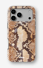 iPhone 17 Pro Max Tough Case – Brown Snakeskin - View 1