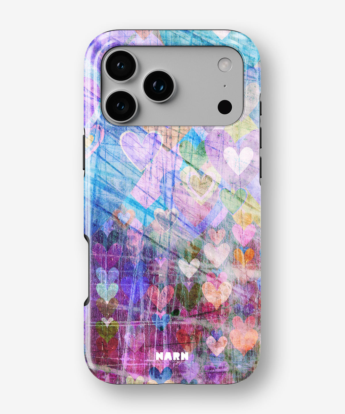 iPhone 17 Pro Max Tough Case – Purple Hearts - View 1
