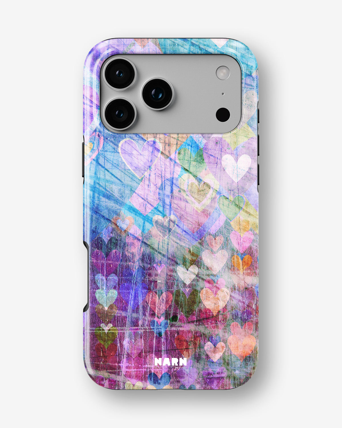 iPhone 17 Pro Max Tough Case – Purple Hearts - View 1