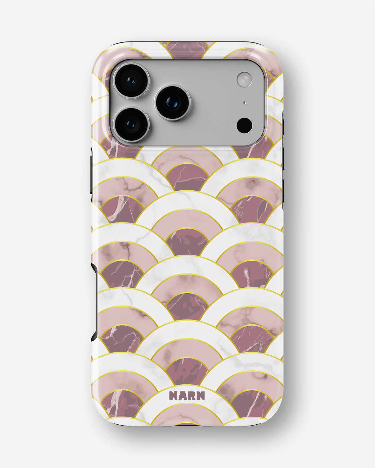 iPhone 17 Pro Max Tough Case – Pink Marble Waves - View 1