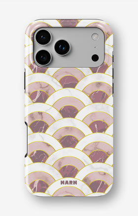 iPhone 17 Pro Max Tough Case – Pink Marble Waves - View 1