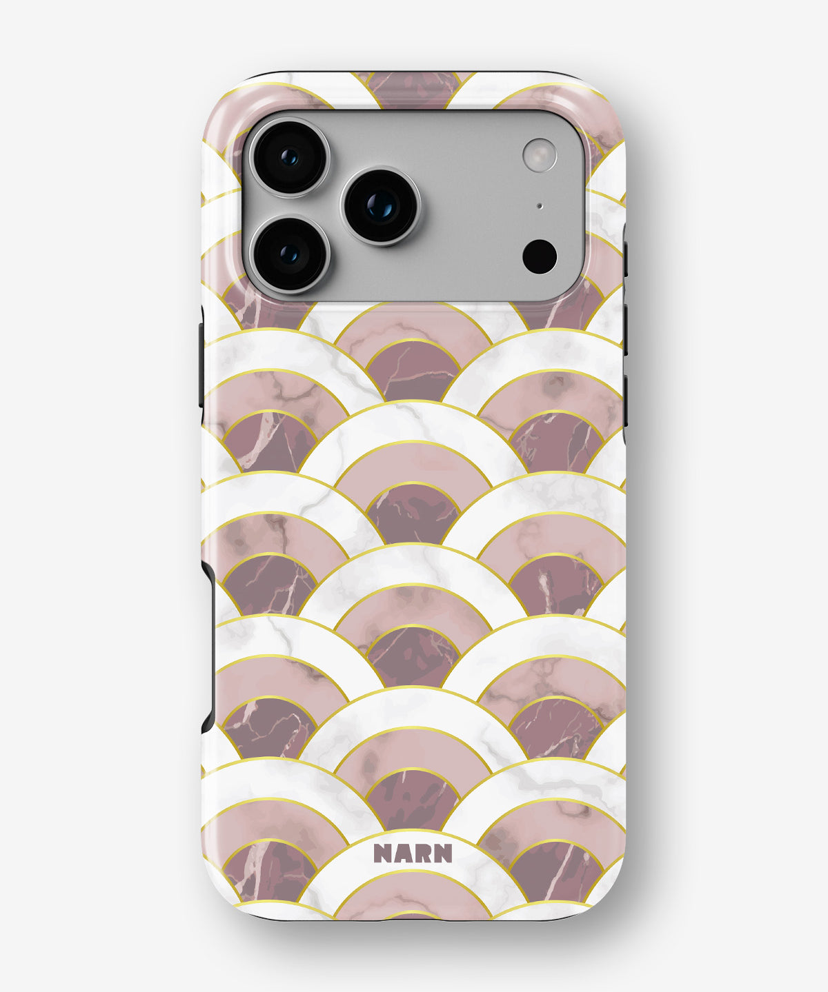 iPhone 17 Pro Max Tough Case – Pink Marble Waves - View 1