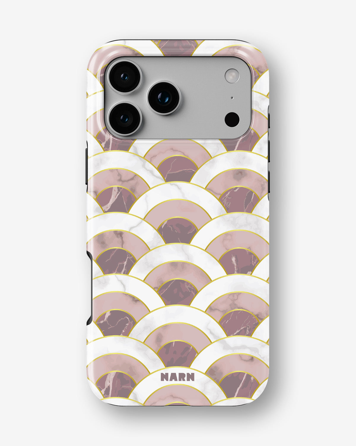 iPhone 17 Pro Max Tough Case – Pink Marble Waves - View 1