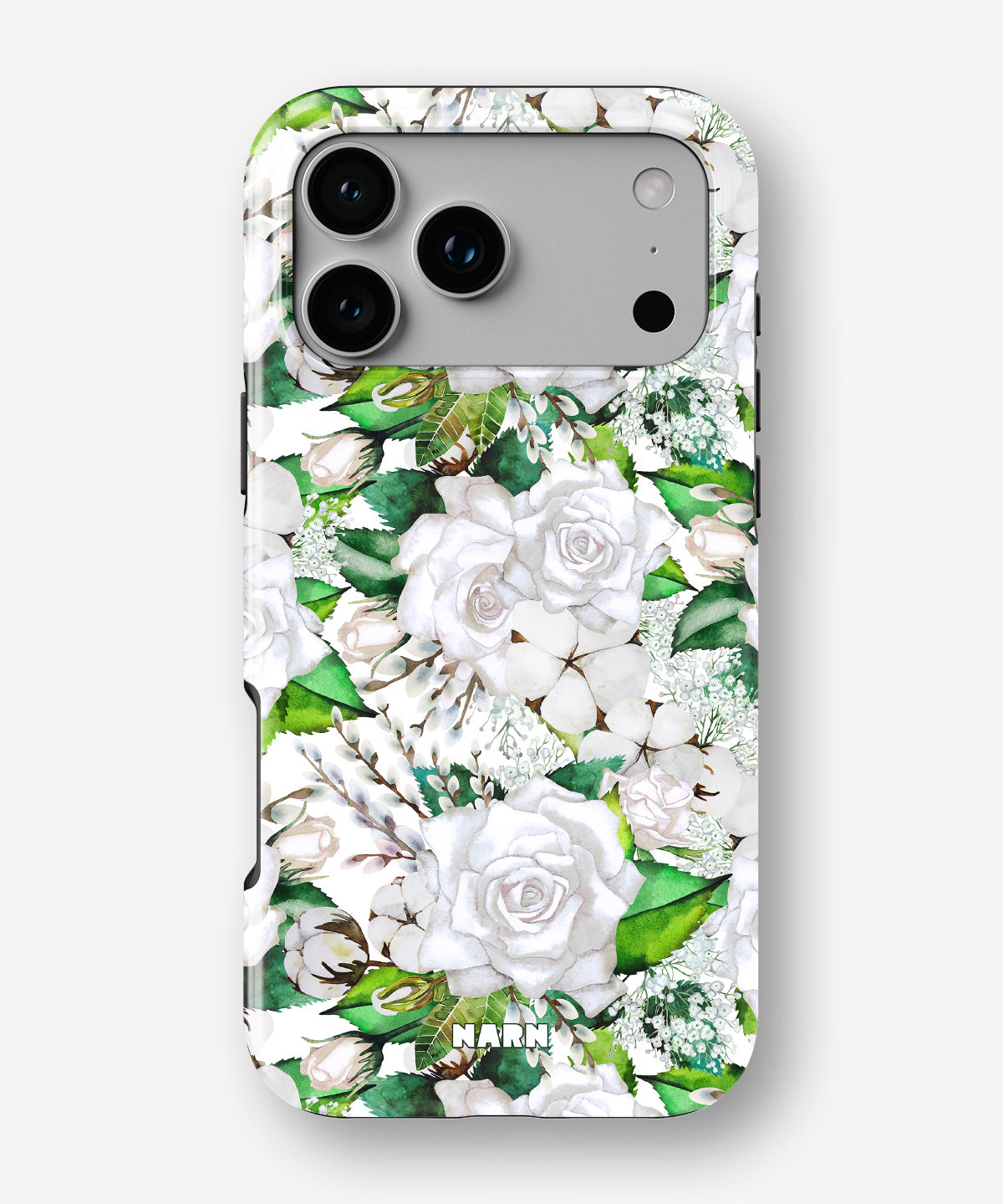 iPhone 17 Pro Max Tough Case – White Bloom - View 1