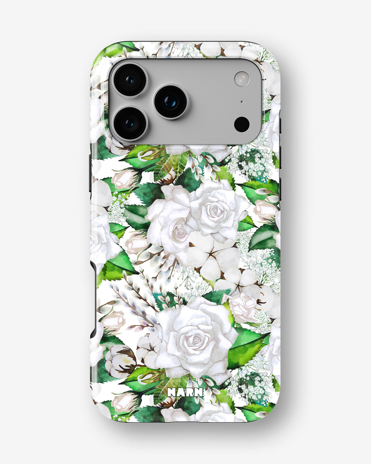 iPhone 17 Pro Max Tough Case – White Bloom - View 1