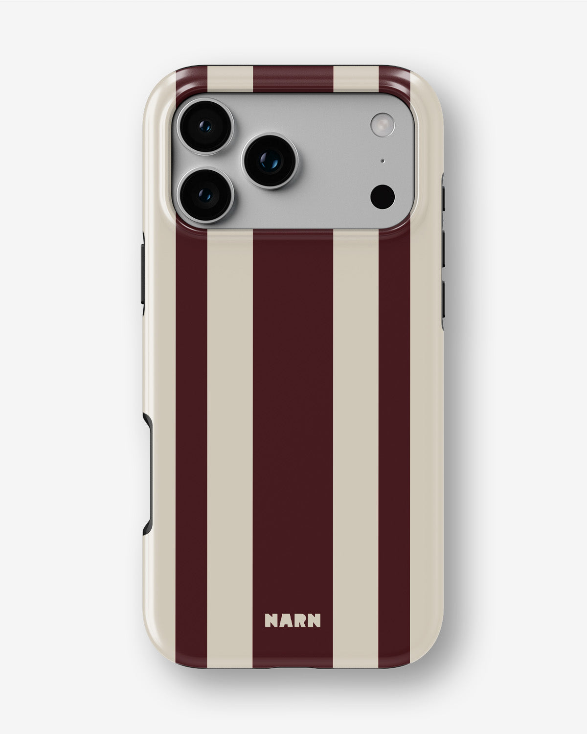 iPhone 17 Pro Max Tough Case – Bordeaux Stripe - View 1