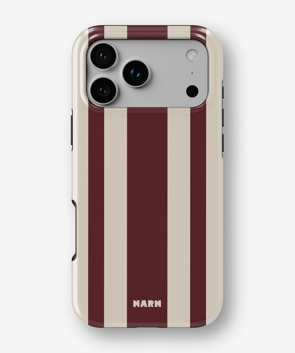 iPhone 17 Pro Max Tough Case – Bordeaux Stripe - View 1
