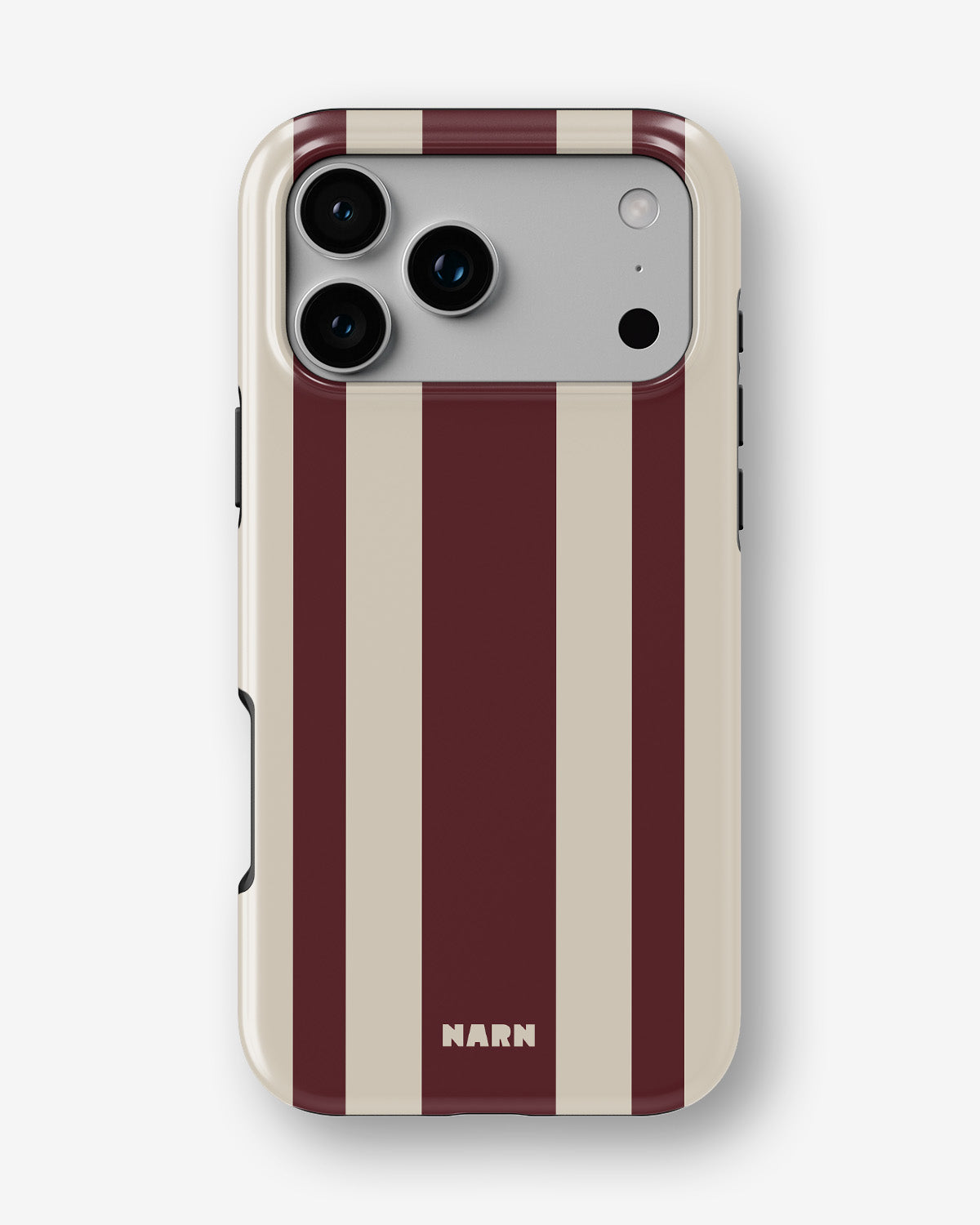 iPhone 17 Pro Max Tough Case – Bordeaux Stripe - View 1