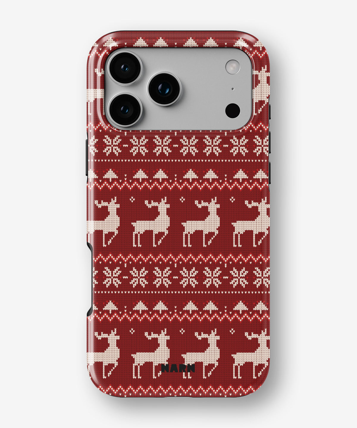 iPhone 17 Pro Max Tough Case – Reindeer Knit - View 1