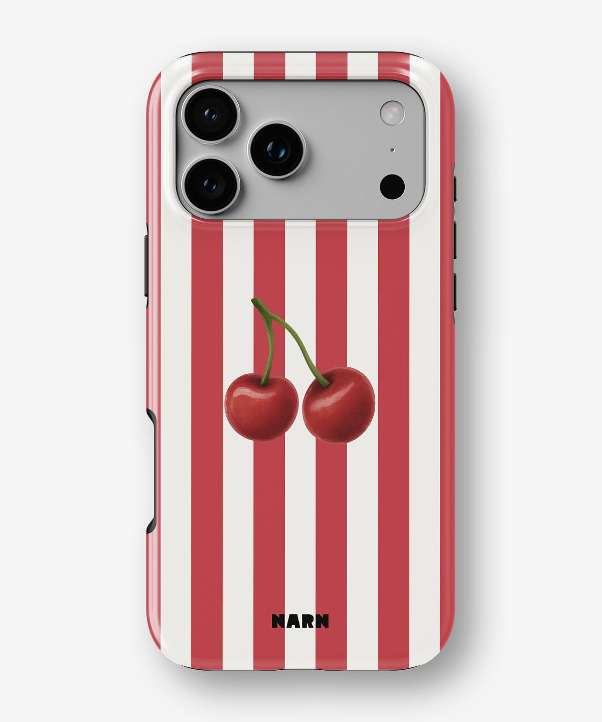iPhone 17 Pro Max Tough Case – Cherry Stripes - View 1