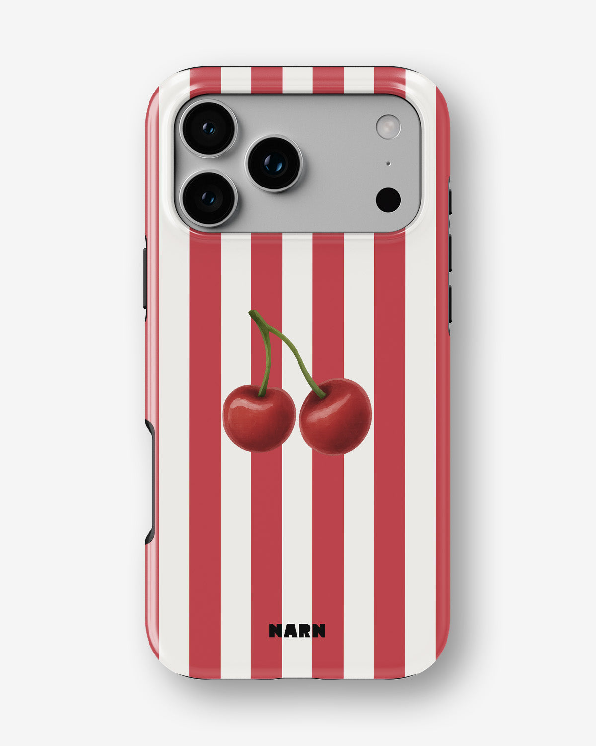 iPhone 17 Pro Max Tough Case – Cherry Stripes - View 1