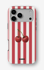 iPhone 17 Pro Max Tough Case – Cherry Stripes - View 1