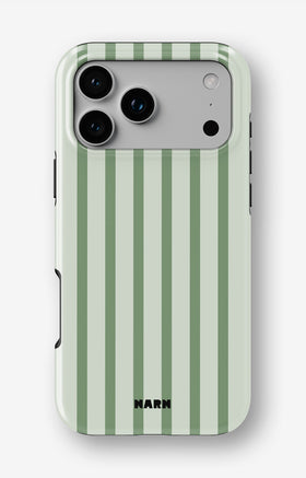 iPhone 17 Pro Max Tough Case – Sage Stripes - View 1