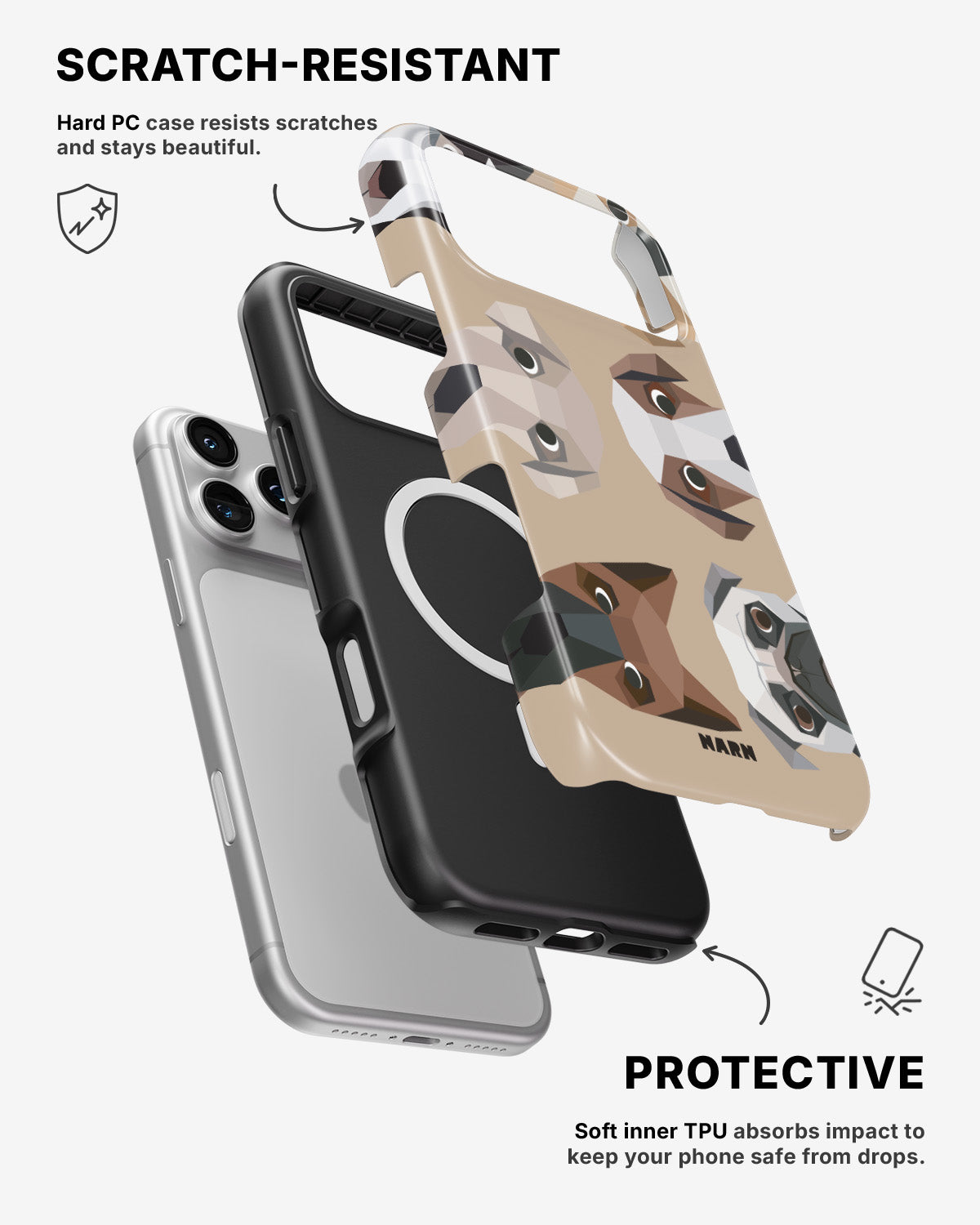 iPhone 17 Pro Max Tough Case – Cute Dogs - View 2