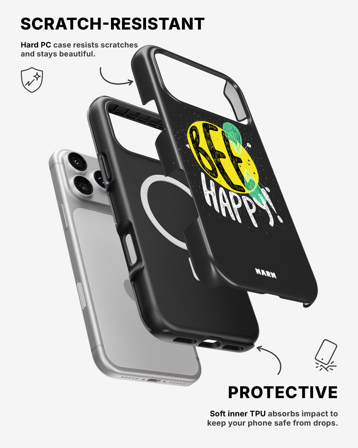 iPhone 17 Pro Max Tough Case – BEE Happy - View 2