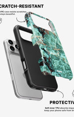 iPhone 17 Pro Max Tough Case – Green Marble - View 2