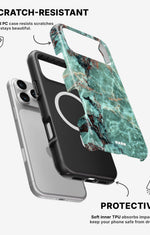 iPhone 17 Pro Max Tough Case – Green Marble - View 2