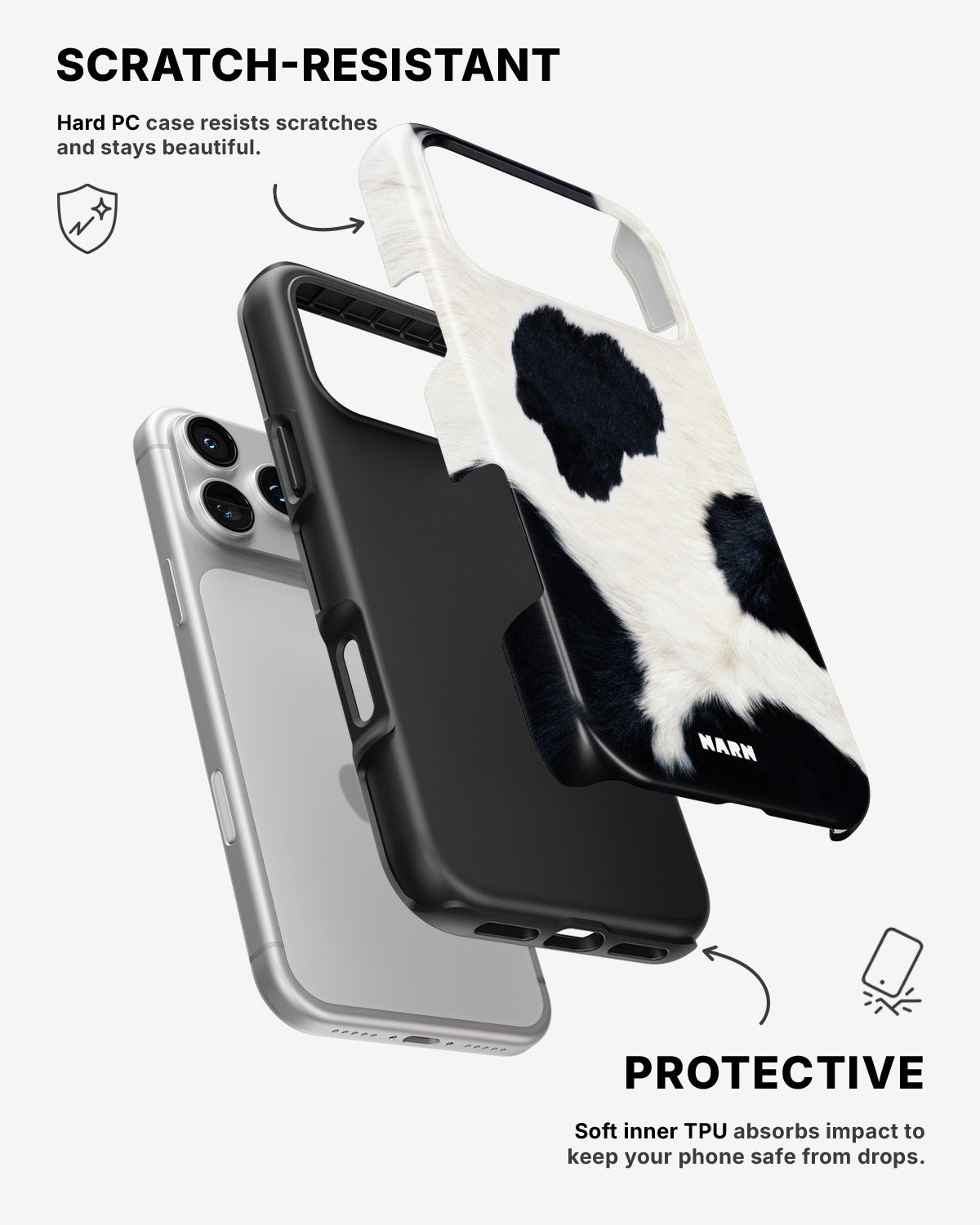 iPhone 17 Pro Max Tough Case – Cow Skin - View 2