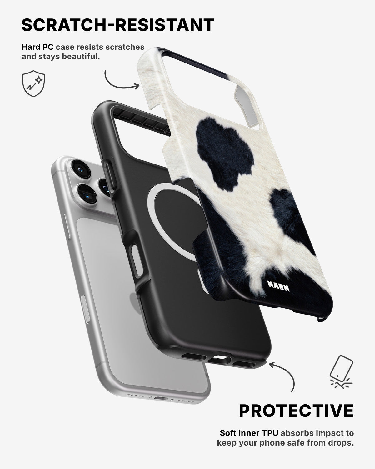 iPhone 17 Pro Max Tough Case – Cow Skin - View 2