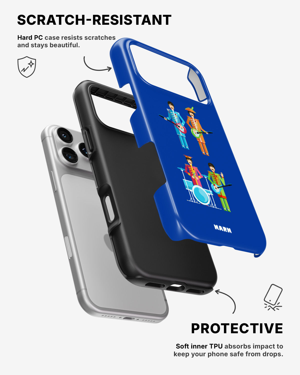 iPhone 17 Pro Max Tough Case – Beatles Blue - View 2