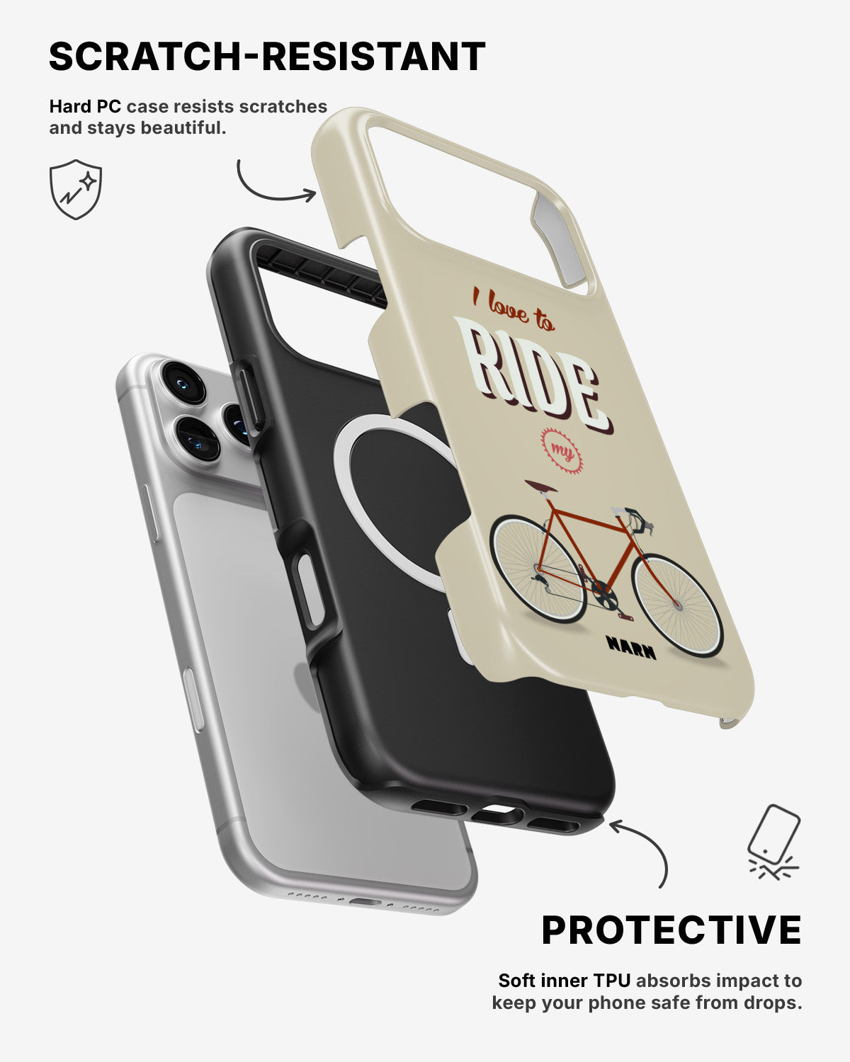 iPhone 17 Pro Max Tough Case – Ride My Bicycle - View 2