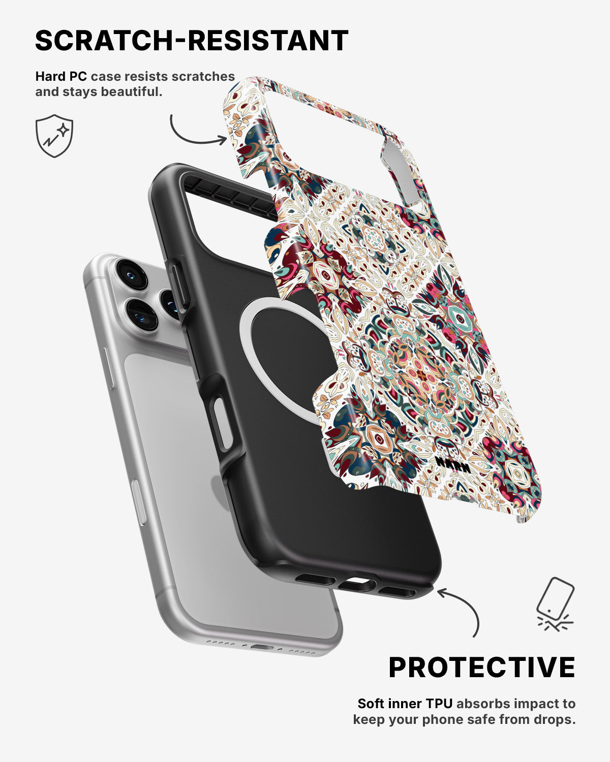 iPhone 17 Pro Max Tough Case – Luxury Tile - View 2