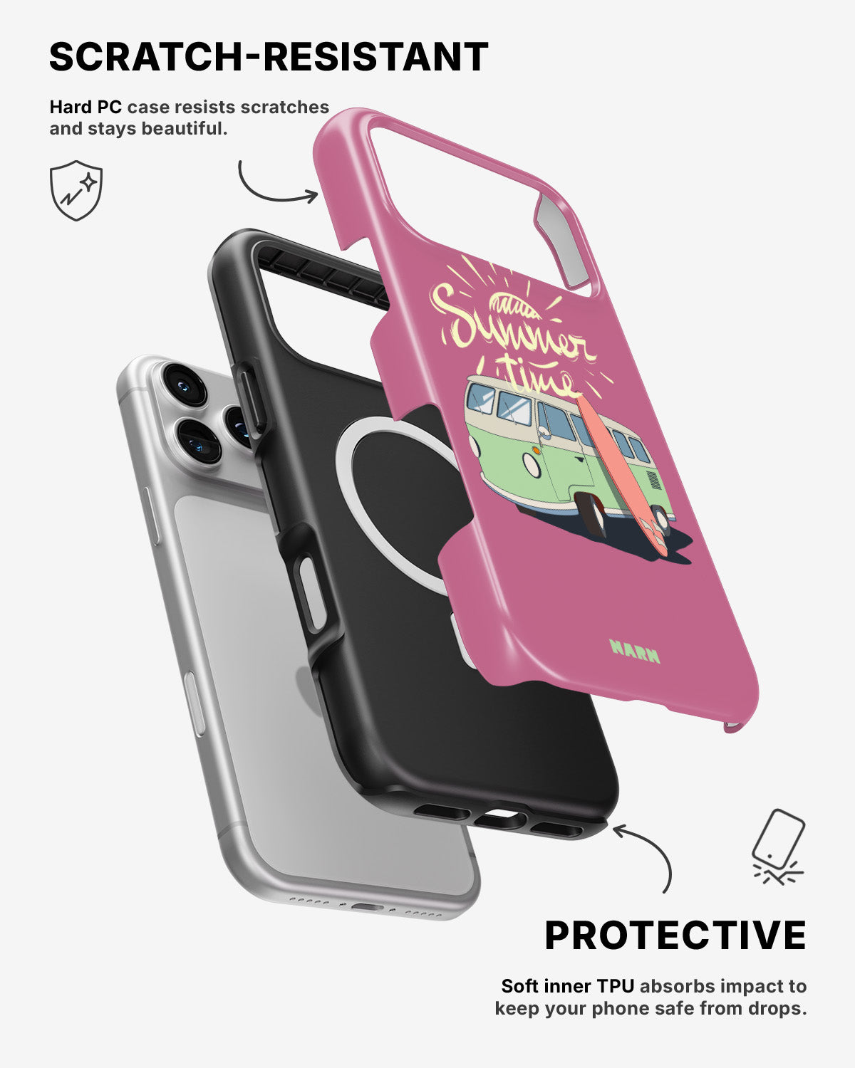 iPhone 17 Pro Max Tough Case – Summer Van - View 2