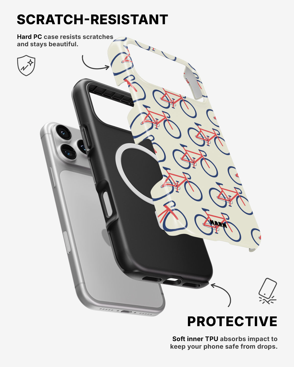 iPhone 17 Pro Max Tough Case – Vintage Bicycle - View 2