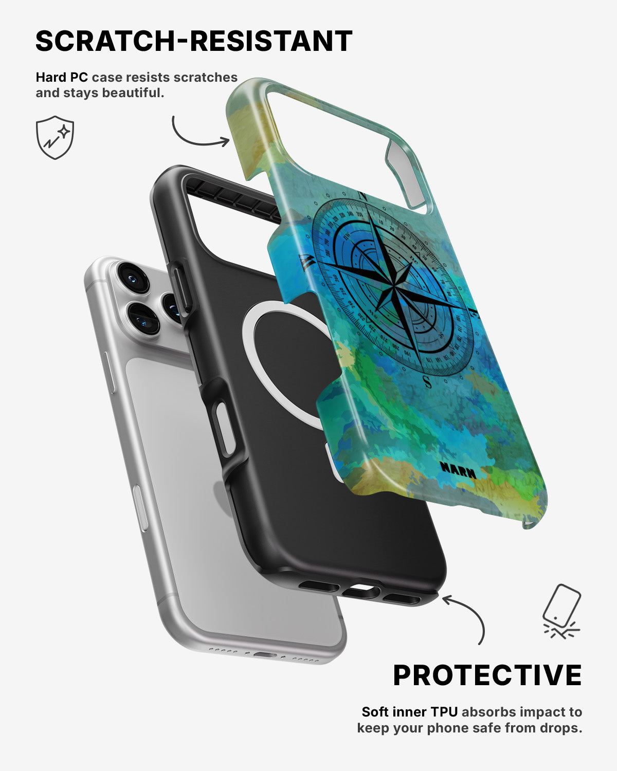 iPhone 17 Pro Max Tough Case – Compass - View 2