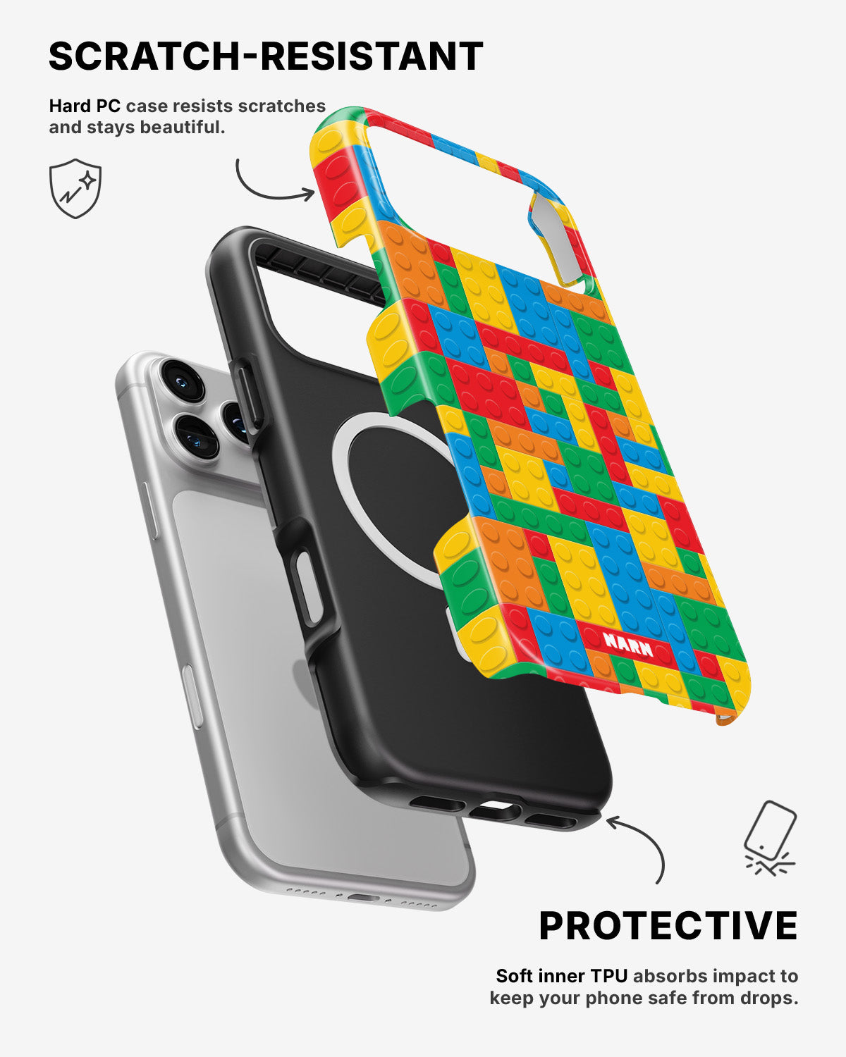 iPhone 17 Pro Max Tough Case – Building Bricks - View 2