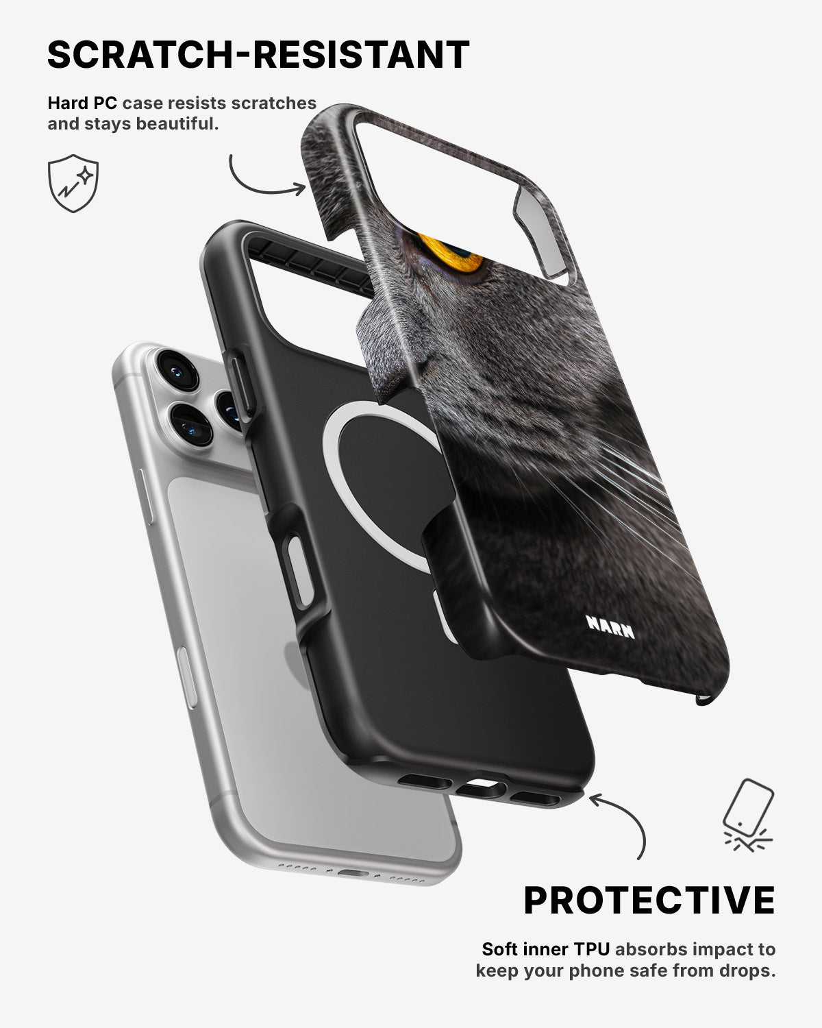 iPhone 17 Pro Max Tough Case – Cat's Eye - View 2