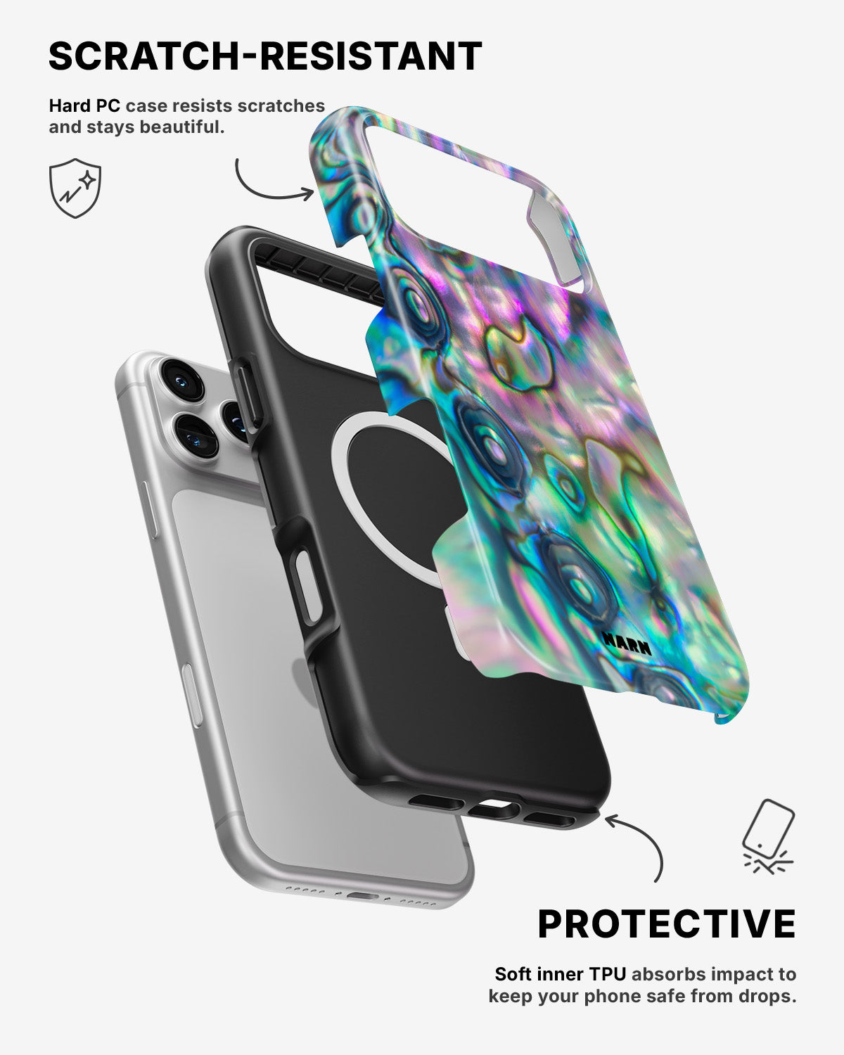 iPhone 17 Pro Max Tough Case – Seashell - View 2