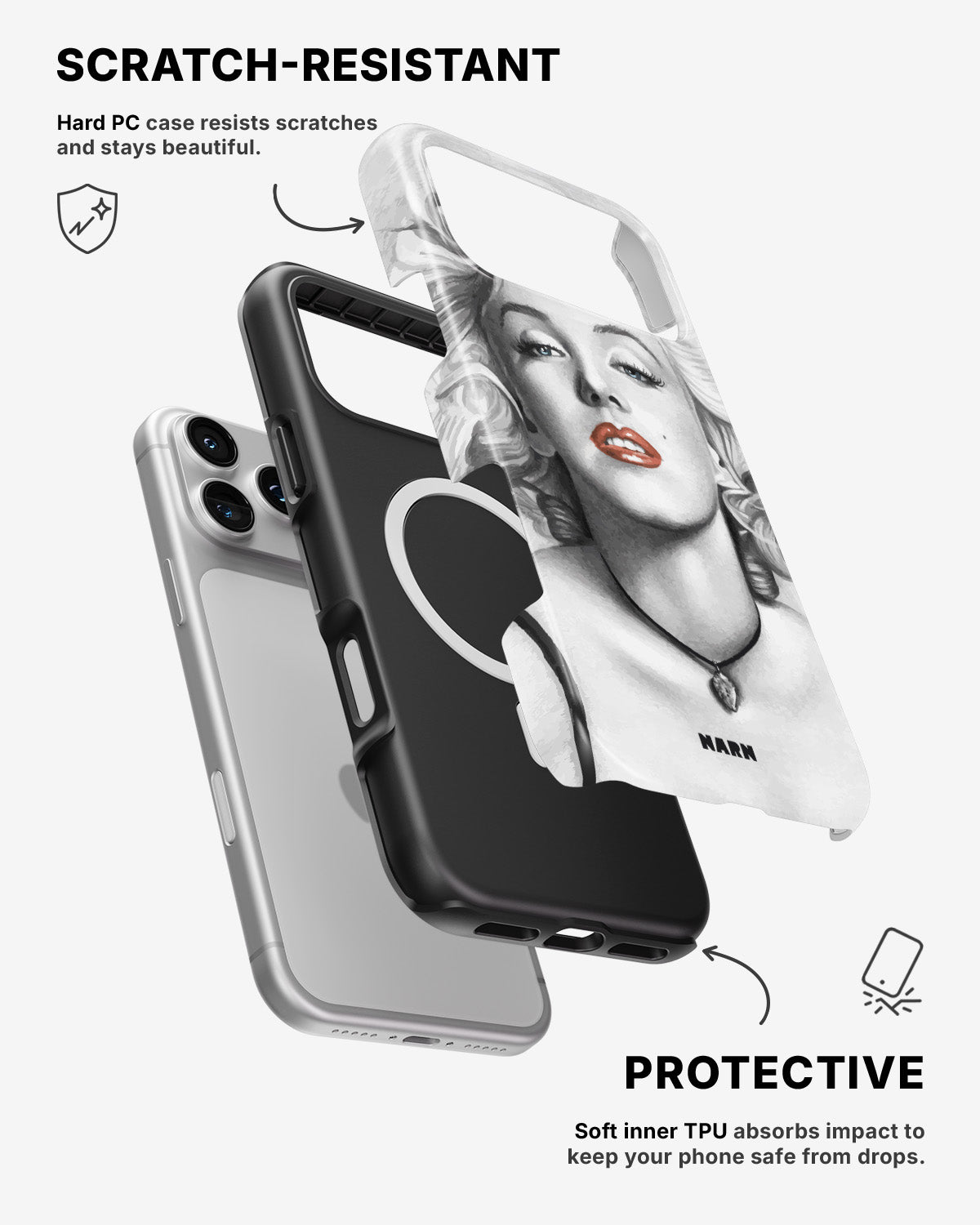 iPhone 17 Pro Max Tough Case – Marilyn - View 2