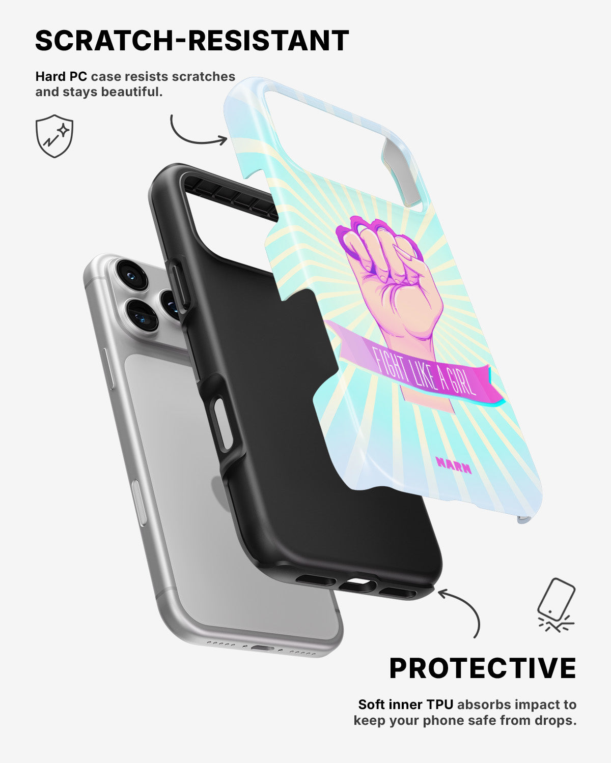 iPhone 17 Pro Max Tough Case – Fight Like A Girl - View 2