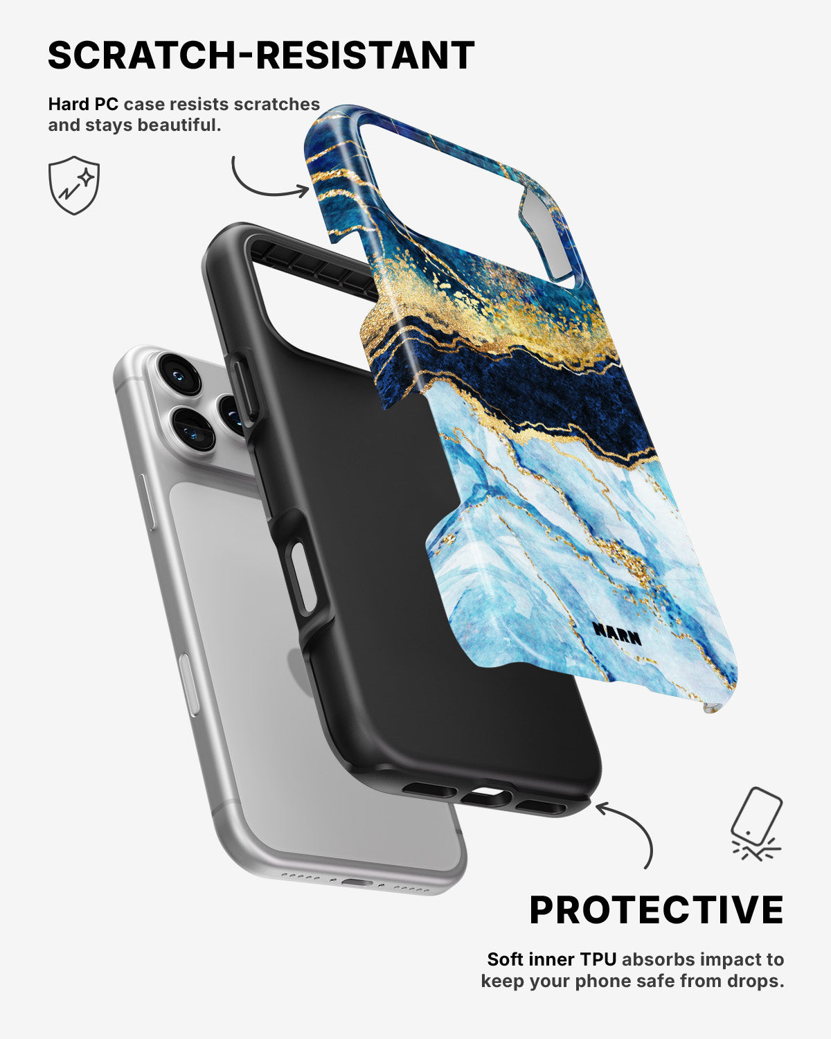 iPhone 17 Pro Max Tough Case – Blue Dream - View 2