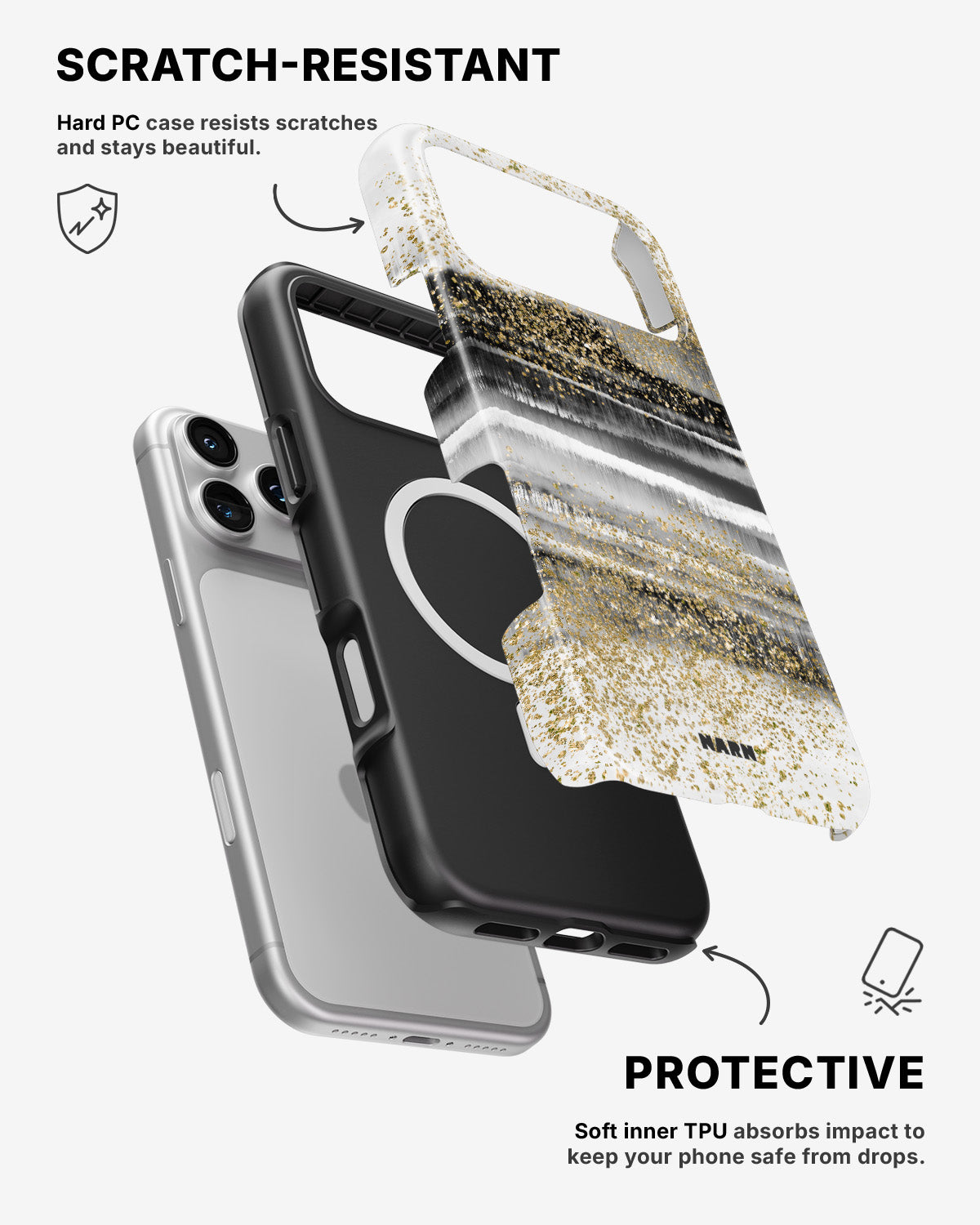 iPhone 17 Pro Max Tough Case – Sparkly Tie Dye - View 2