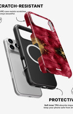 iPhone 17 Pro Max Tough Case – Burgendy Shimmer - View 2
