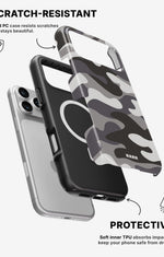 iPhone 17 Pro Max Tough Case – Grey Camo - View 2