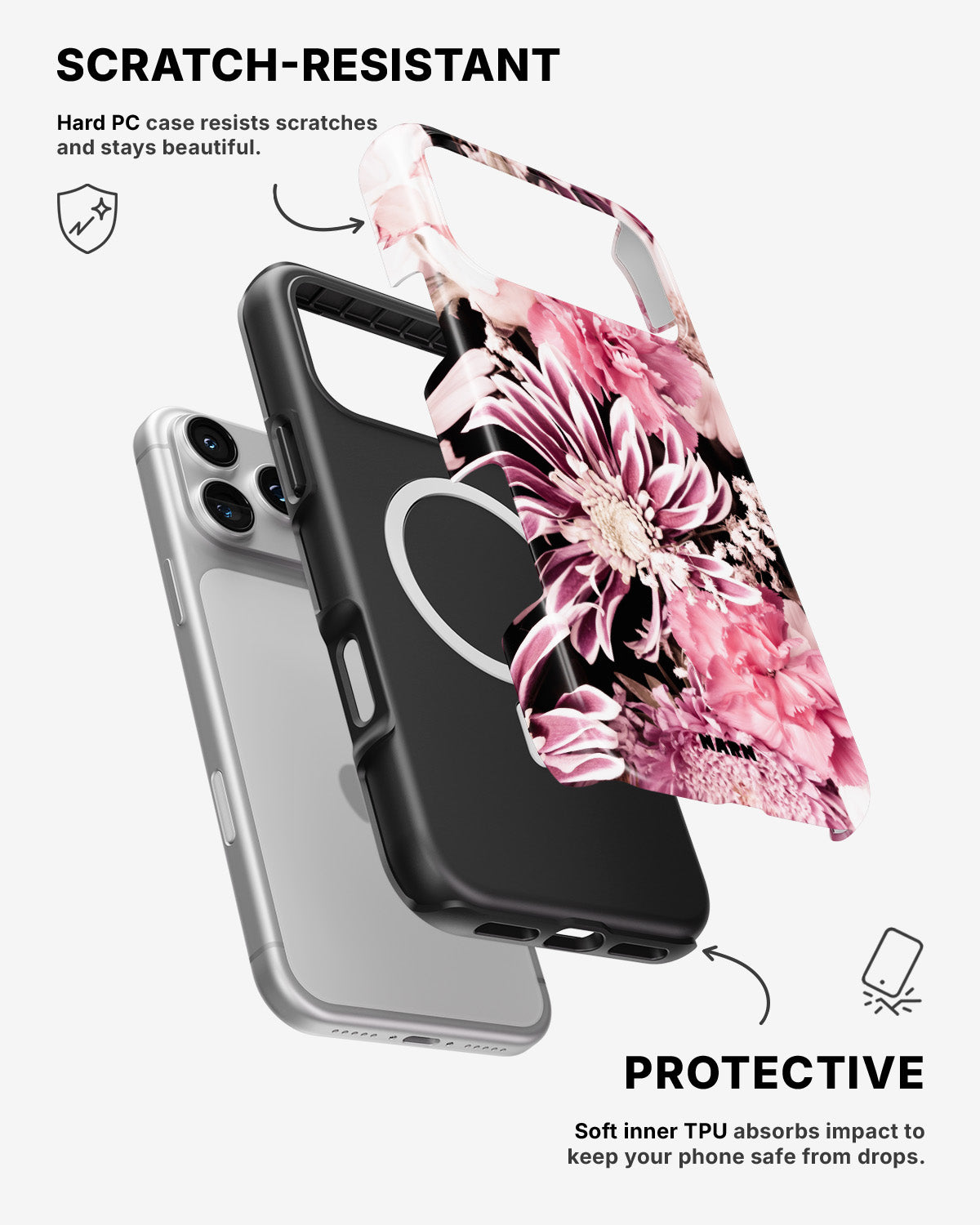 iPhone 17 Pro Max Tough Case – Soft Blossom - View 2