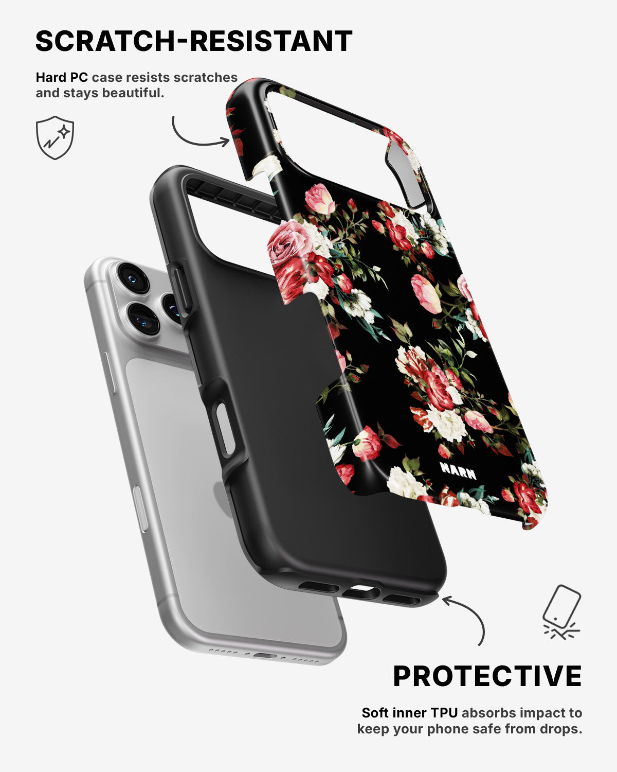iPhone 17 Pro Max Tough Case – Bouquet - View 2