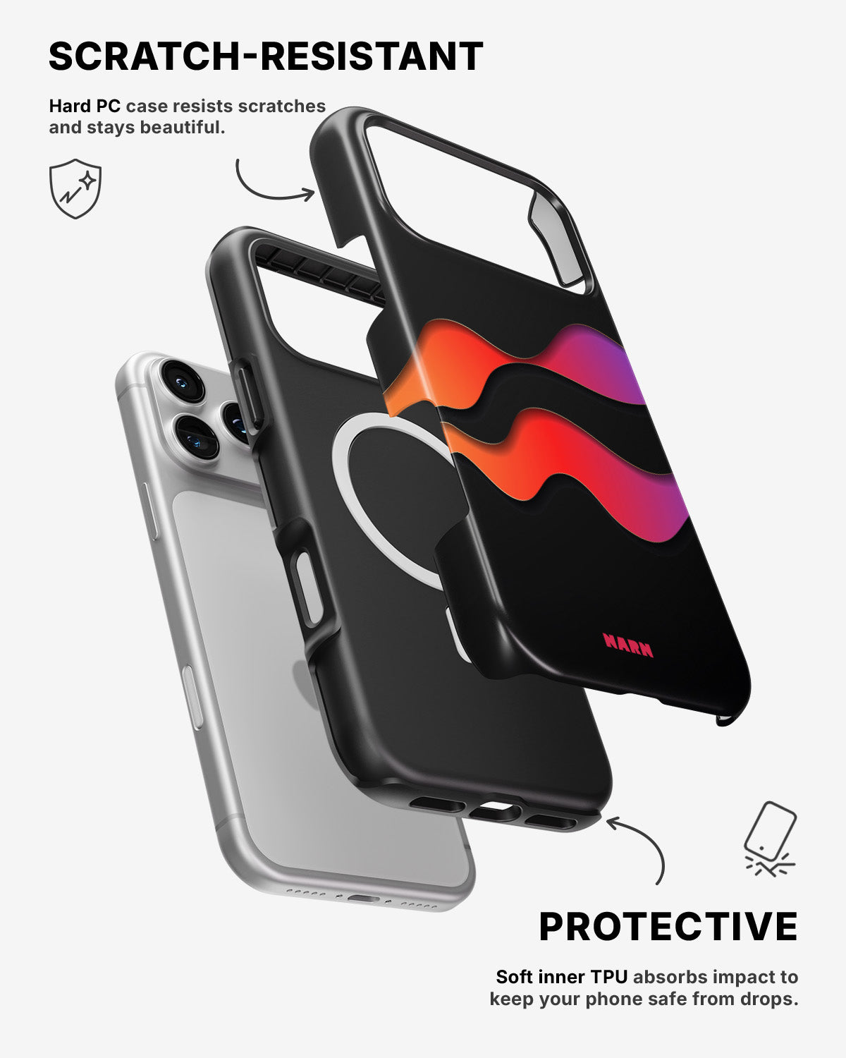 iPhone 17 Pro Max Tough Case – Color Wave - View 2