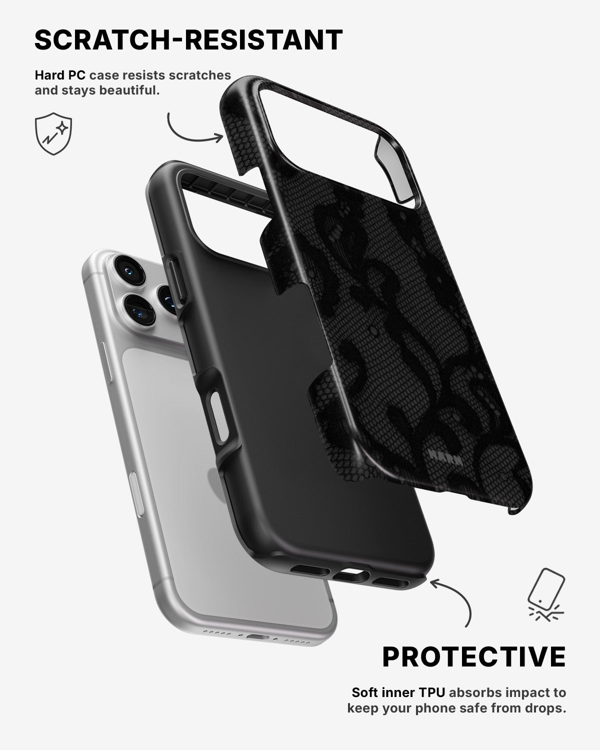 iPhone 17 Pro Max Tough Case – Lace - View 2