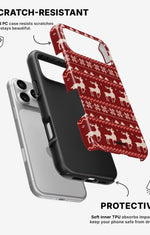 iPhone 17 Pro Max Tough Case – Reindeer Knit - View 2