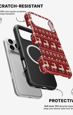 iPhone 17 Pro Max Tough Case – Reindeer Knit - View 2
